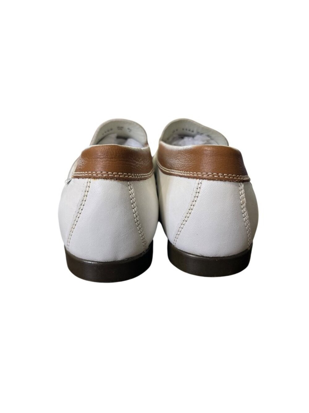 Mephisto Womens Size 9 Janet Penny Loafers Cool-Air White Tan Leather Slip-On - Picture 7 of 9